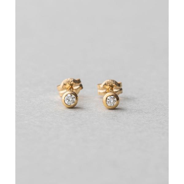 ピアス レディース K18 ダイヤモンド 0.1ct ピアス「ブライト」