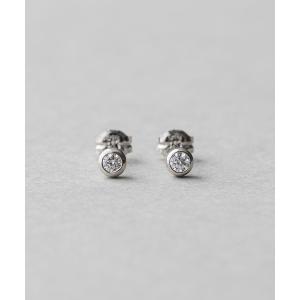 ete ピアス K18YG フルール ダイヤモンド ピアス（誕生石 4月