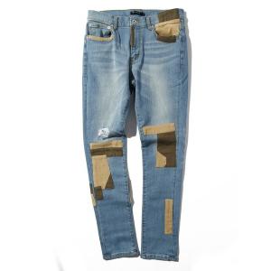 ジーンズ 「INASTUDIOS SELECT」リメイクスキニーデニムパンツ メンズ