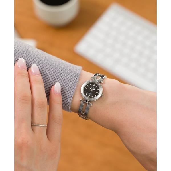 腕時計 wicca ウィッカ ソーラーテック シンプルアジャスト対応 レディース