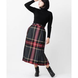 スカート 「別注カラーあり」O'Neil of Dublin ウーステッドウール100% キルトスカート ロング 83cm