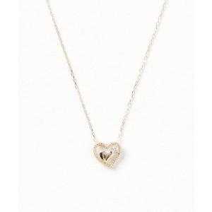 con affetto ネックレス K18 1粒ダイヤネックレス レディース