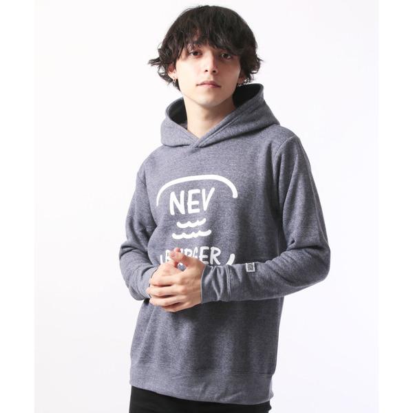 パーカー パイル起毛 フロントプリント プルオーバー パーカー メンズ