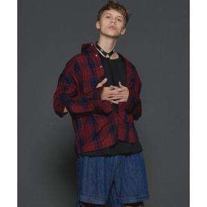 シャツ ブラウス CHECK JACQUARD L/S SHIRTS｜zozo