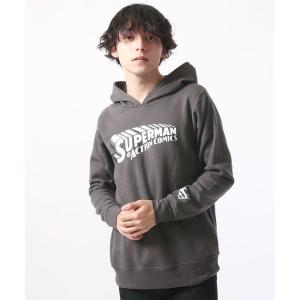 パーカー SUPERMAN ロゴ パイル起毛 パーカー メンズ