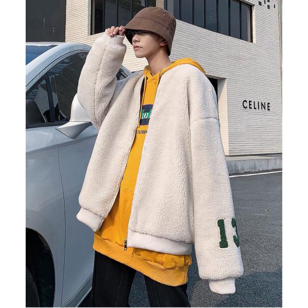 ブルゾン アウター 「neos -addictive design-」ビッグシルエット ワッペン フ...