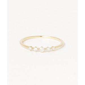 完売　con affetto　コンアフェット　K18　アコヤパールリング　3連 con affetto 指輪 リング K18 3連リング レディース : ZOZOTOWN Yahoo