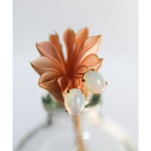 miu miu（ミュウミュウ） MIU MIU PIERCED EARRINGS クリスタル付