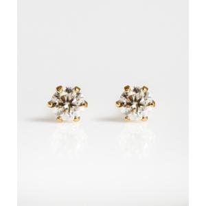 anq.（アンク） ピアス 「anq.」K18・0.1ctダイヤモンド スタッド