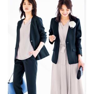 セレモニースーツ セットアップ シルエット違いパンツ２本セット４点スーツ レディース