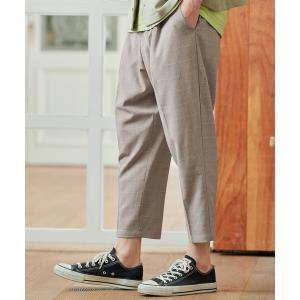 パンツ スラックス TRタックワイドパンツ テーパードスラックス/アンクルワイドシルエット(MONO-MART)
