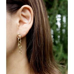 ピアス 「Paris」サークルチェーンピアス レディース メンズ