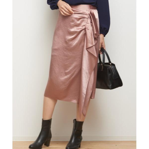 スカート ヴィンテージサテンスカート