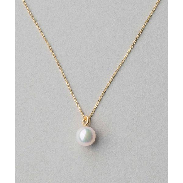 ネックレス K18YG パール ネックレス レディース
