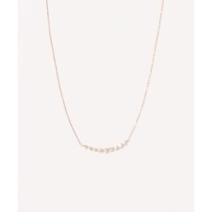 con affetto ネックレス K18ダイヤラウンドネックレス レディース