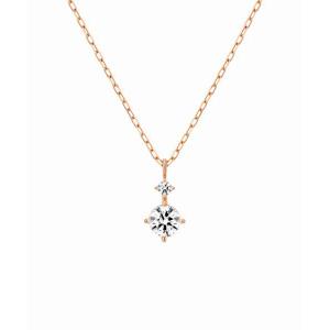 4℃（ヨンドシー） ネックレス K10ピンクゴールド 一粒 ダイヤモンド