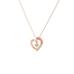 4℃（ヨンドシー） ネックレス K10 ピンクゴールド ダイヤモンド