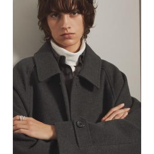 ステンカラーコート オーバーサイズ ラグランスリーブ