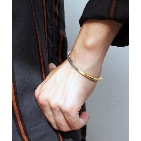 バングル Tapered BG(シルバー＆ゴールド バングル) メンズ レディース