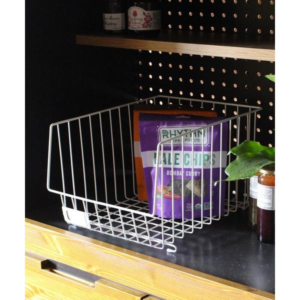 収納 option basket WH / バスケットシェルフ オプションバスケット