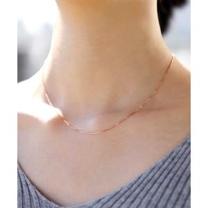 ネックレス 「silver925」ベネチアンチェーンシンプルショートネックレス レディース