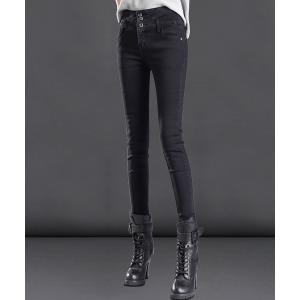 パンツ デニム ジーンズ レディース 裏起毛付きストレッチデニムスキニー