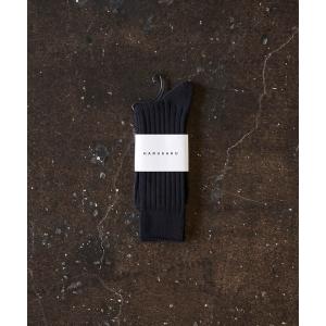 靴下 HARUSAKU  Mens  PLAIN RIB SOCKS:ハルサク メンズ プレーン