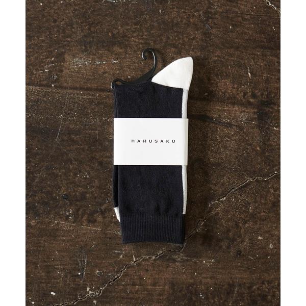 靴下 HARUSAKU / SIngle Back LIne Socks:ハルサク メンズシングル ...