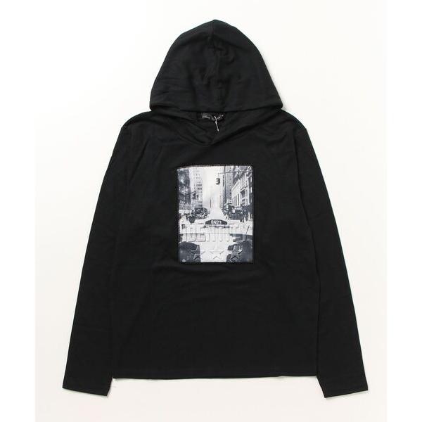 パーカー エンボスフォトプリントスムースパーカー メンズ レディース