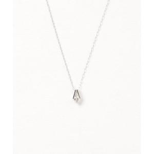 con affetto ネックレス Pt900 一粒ダイヤネックレス レディース