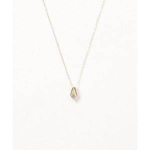 con affetto ネックレス K18ダイヤホースシューネックレス レディース