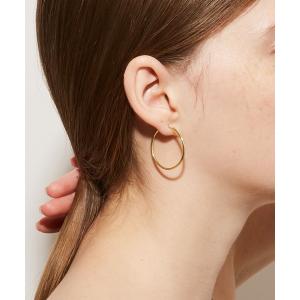 ARTIDA OUD ピアス 「bone」 オーガニックthin middle シルバー フープ 