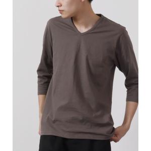 tシャツ Tシャツ garsonwave 日本製Vネック7分袖カットソー