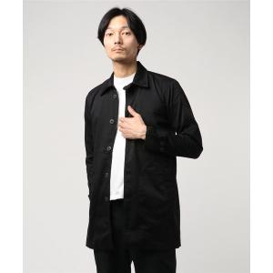 ステンカラーコート ストレッチツイルステンカラーコート