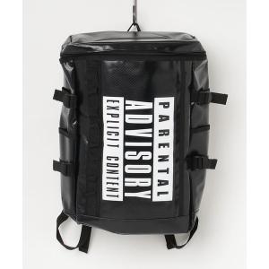 デイバック リュック 「PARENTAL ADVISORY」BOX ターポリン リュック メンズ レディース
