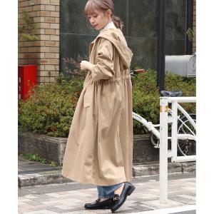 アウター ウエスト紐付フードコート