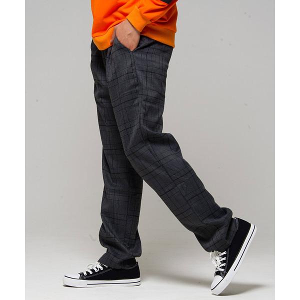 パンツ 「vicci/ヴィッチ」チェック柄TRワイドパンツ メンズ レディース