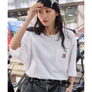 tシャツ carhartt/カーハート Workwear ビッグシルエット ポケット半袖 ロゴ Tシャツ  ワッペン トップス メンズ レディース