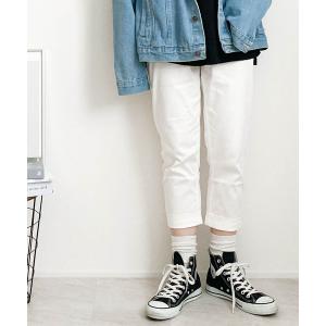 チノパン ストレッチクロップドパンツ メンズ レディース
