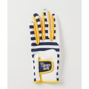 手袋 レディース BEAMS GOLF ORANGE LABEL / ボーダー グローブ（左手用）｜ZOZOTOWN Yahoo!店