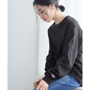 tシャツ Tシャツ レディース 「Champion Authentic T-SHIRTS」チャンピオン スーパーオーバーサイズ コットン L/S Tシ｜ZOZOTOWN Yahoo!店