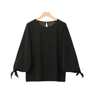 ブラウス シャツ リボンスリーブTブラウス レディース