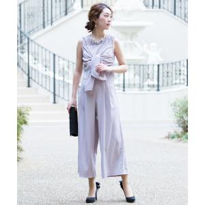 ドレス 2WAY ビスチェ風 オールインワン