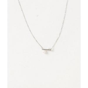 con affetto Pt900/850 ダイヤフラワーネックレス con affetto ネックレス Pt900/850ダイヤフラワーネックレス
