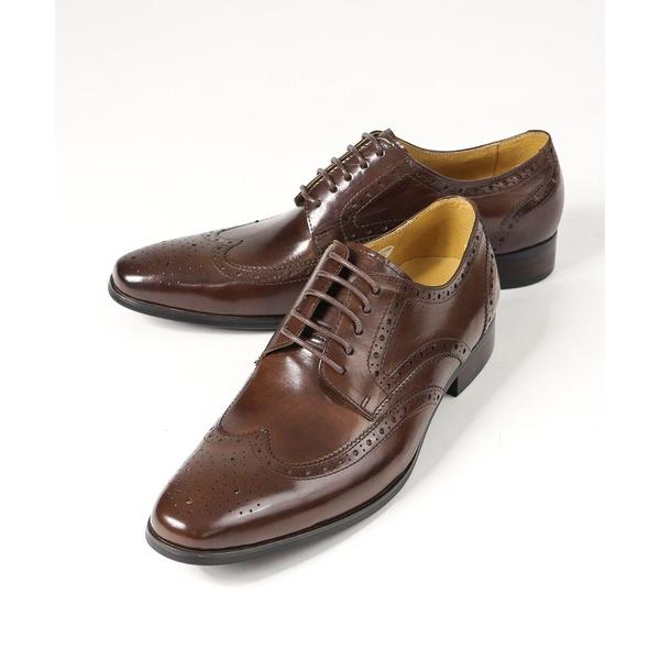 ビジネスシューズ SARABANDE  /バッファローカーフウィングチップ外羽根シューズ (1302...