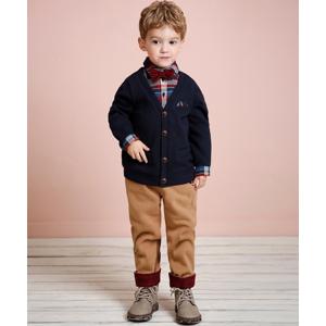 トップス レイヤード風トップス+パンツセットアップ 2点セット