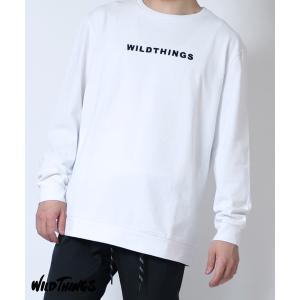 tシャツ Tシャツ WILDTHINGS/ワイルドシングス L/S EMBROIDERY LOGO/ロングスリーブエンブロイダリーロゴ｜zozo