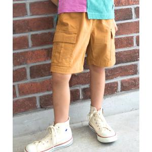 ハーフパンツ パンツ 綿麻キャンバス ハーフパンツ(4.5分丈) キッズ 子供服 男の子