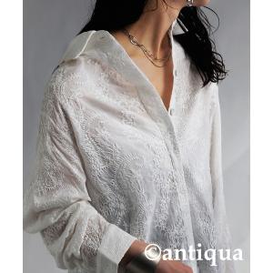 ブラウス シャツ ペイズリー柄刺繍ブラウス レディースの商品画像