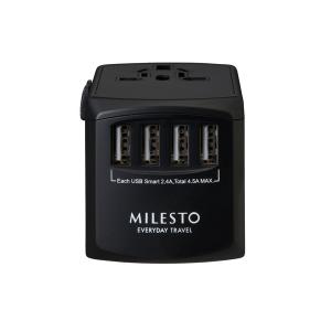 旅行 トラベル用変換プラグアダプタ 4USB